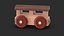 3D model Wooden Train Collection 2