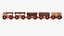 3D model Wooden Train Collection 2