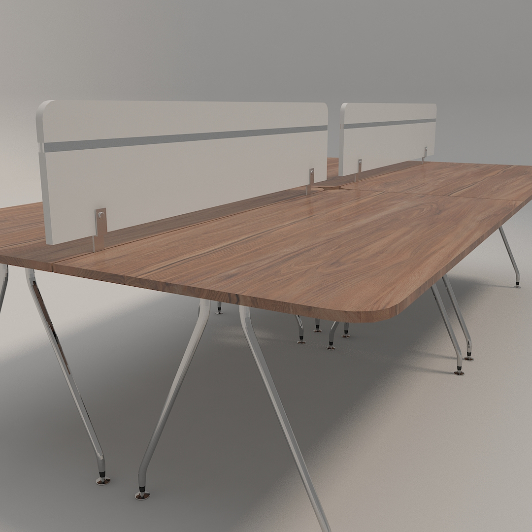 Ikea Style Modern Office Table Furniture 3D model TurboSquid 1768027