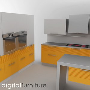 3d model kitchen furniture