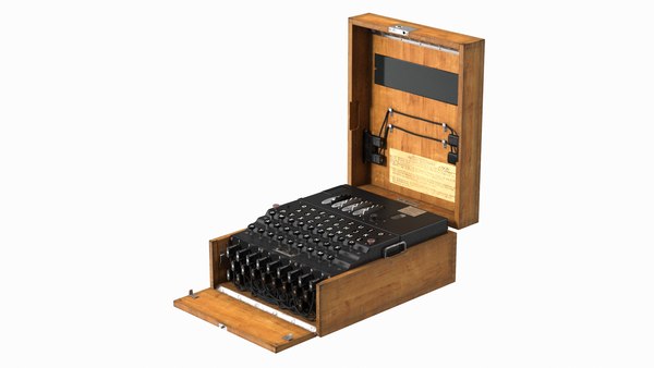 3D модель Шифровальная машина Enigma M4 в деревянном футляре - TurboSquid  1851850