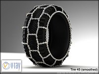 tire 45 (with chain 2)