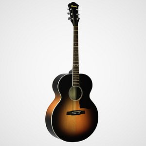 acoustic guitar 3d max