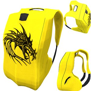 3d backpack model