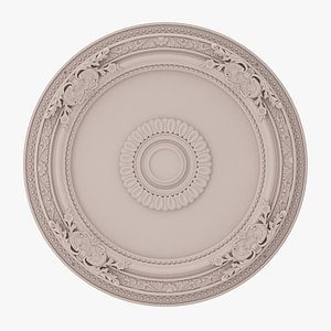 Classic Ceiling Medallion 46 3D model