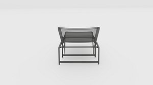 3D Mediterranean sun lounger model