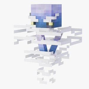 3D Minecraft Breeze Rigged 3D Model Game Ready 4K PBR