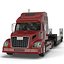 Truck and Double Drop Lowboy Tri Axle Trailer 2