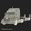 Truck and Double Drop Lowboy Tri Axle Trailer 2