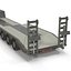 Truck and Double Drop Lowboy Tri Axle Trailer 2