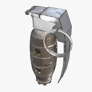 3d model sci-fi grenade
