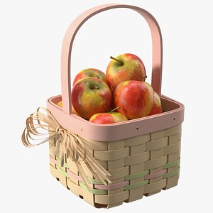 Basket with Apples model