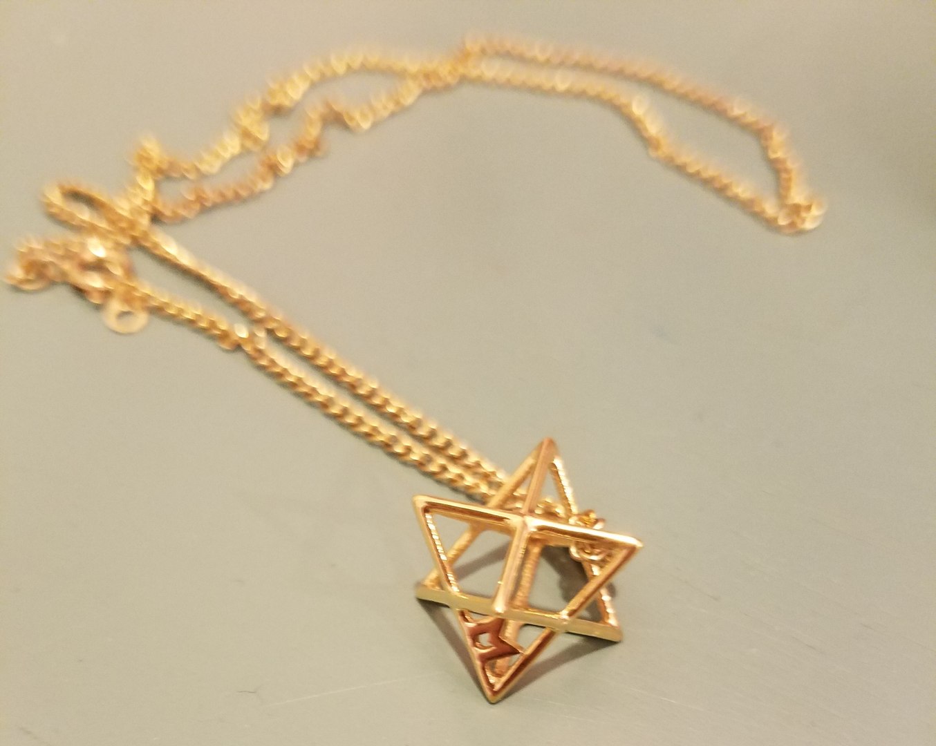 Gold Star of David Necklace - Jewish Star Charm - Magen David Judaica  Jewelry | eBay