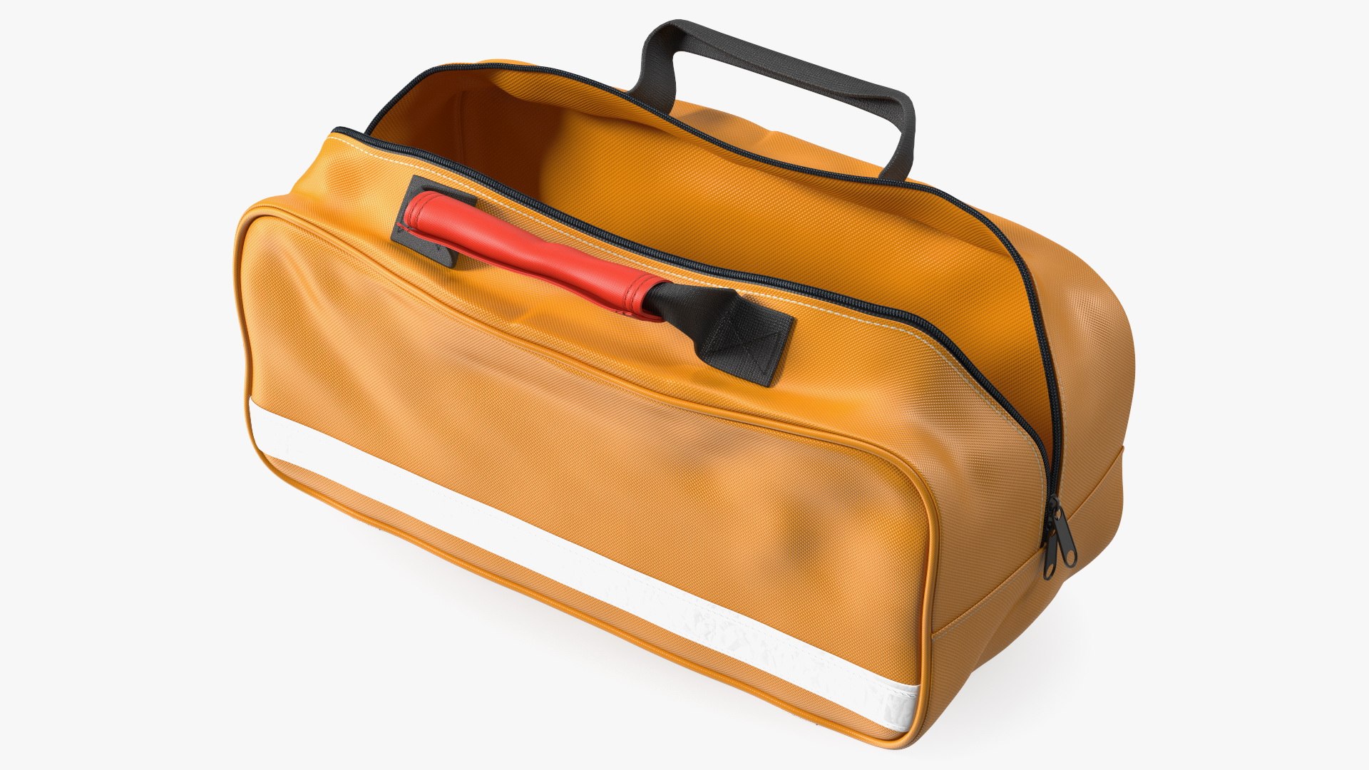 First Secure Car Travel Kit Bag Open Empty 3D model preview