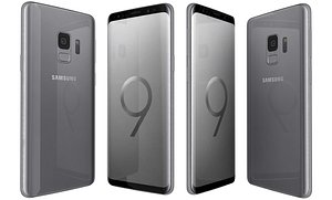 3D samsung galaxy s9 titanium
