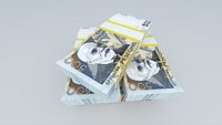 Albania 500 Lek 2007 New Signature Date Banknote 3D Model