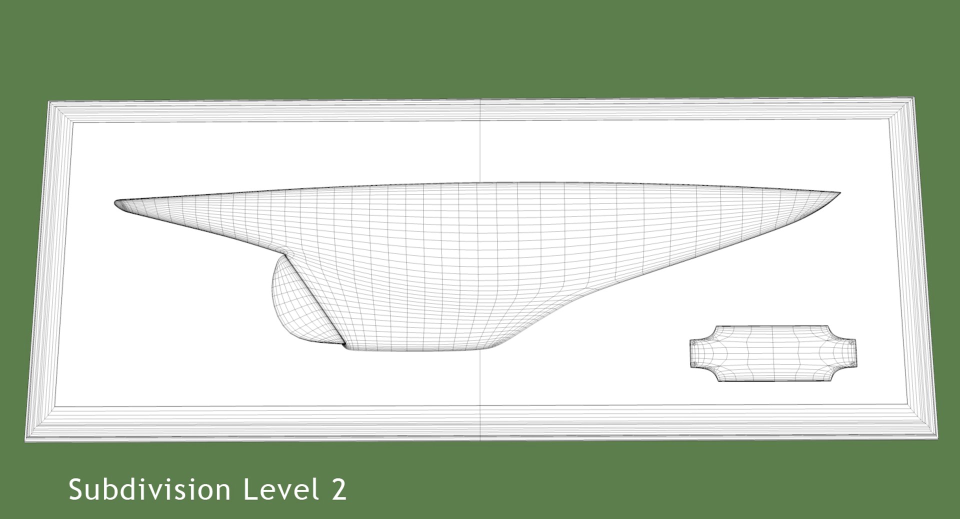 3d Model Decorative Half Hull Sailboat