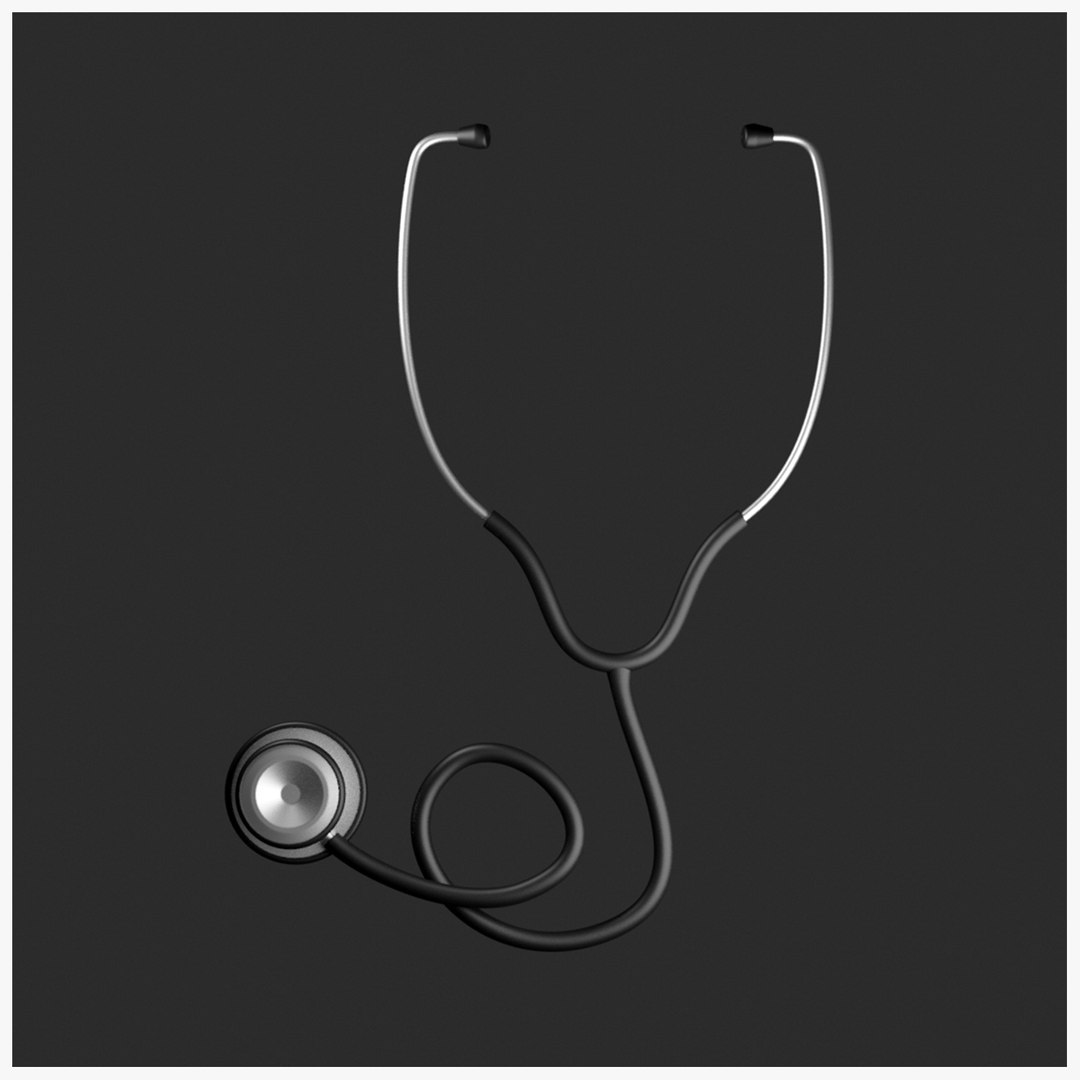Doctors Tool Stethoscope 3D Model TurboSquid 2063670