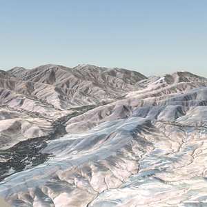 Afghan Landscape 16x16Km