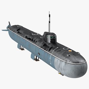 Deep-Sea Nuclear Submarine Losharik 3D model