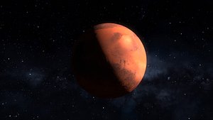 3D mars planet