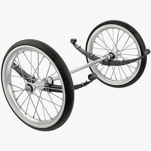 Spoked Wheels with Axis V2 3D model