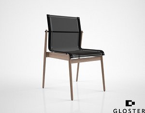 gloster sway teak stacking chair 3d max