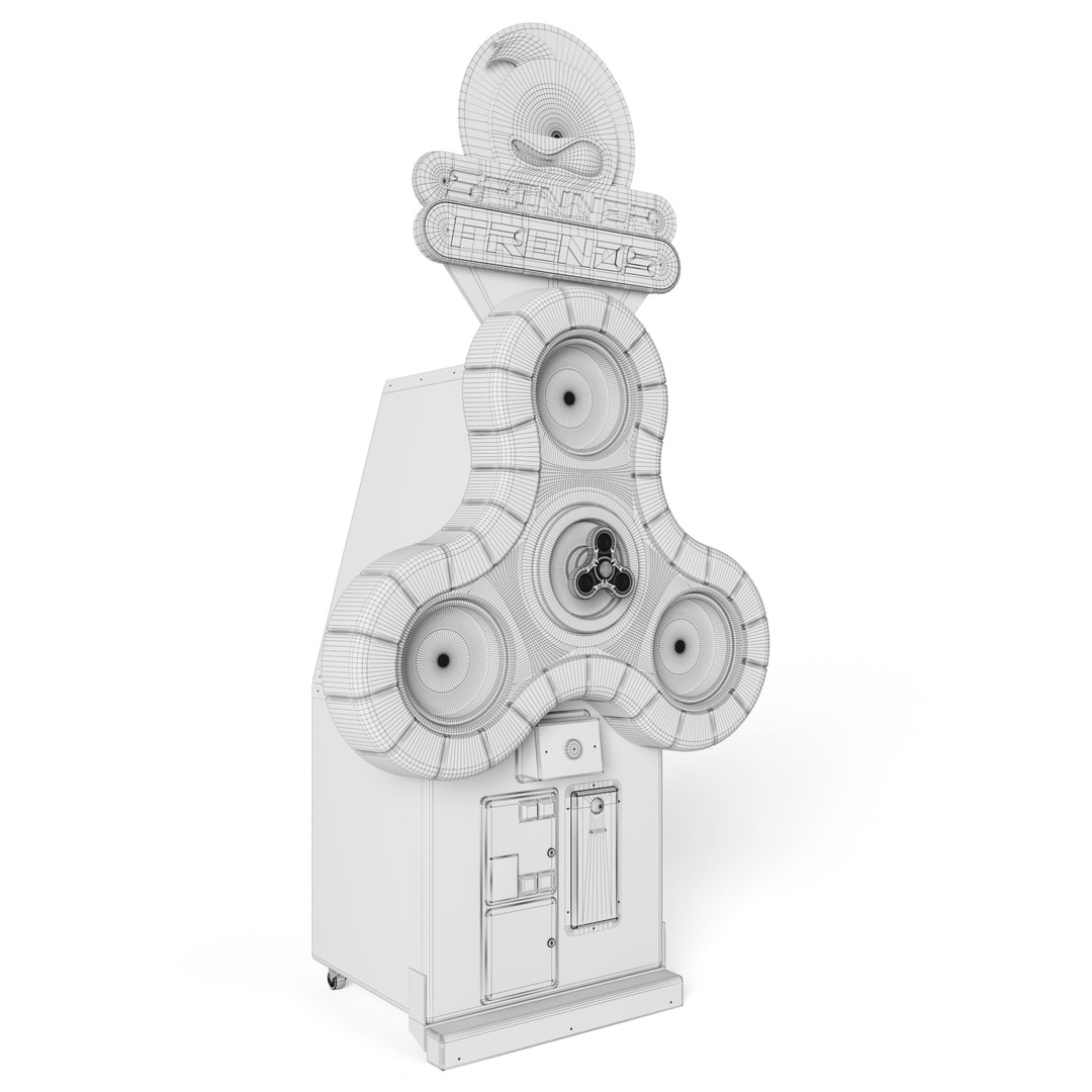 3D Arcade Machine Spinner Friends - High-Detail 3D Model Model ...