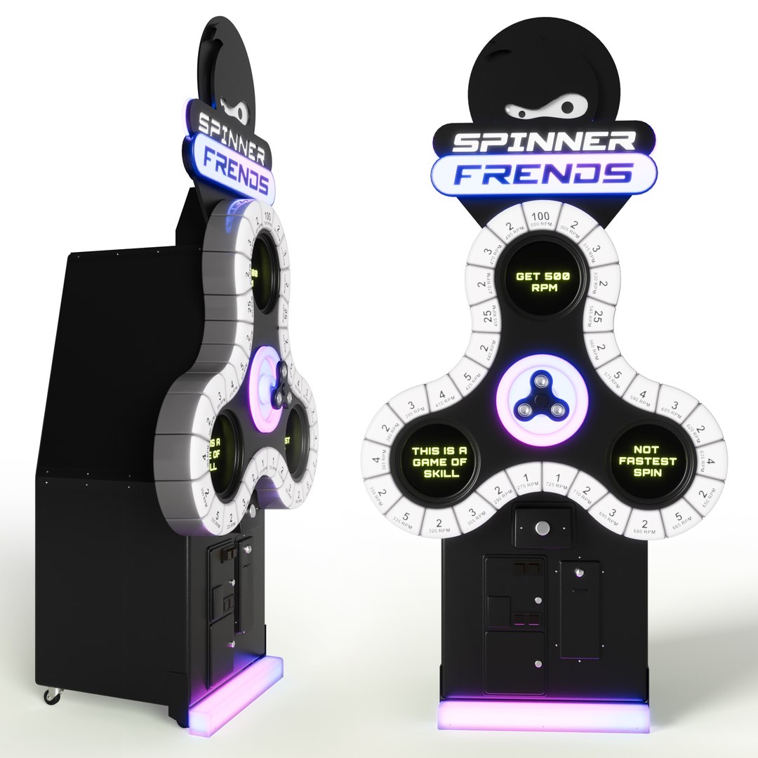 3D Arcade Machine Spinner Friends - High-Detail 3D Model Model ...