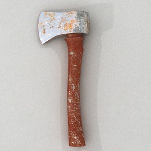 rusty axe 3d model
