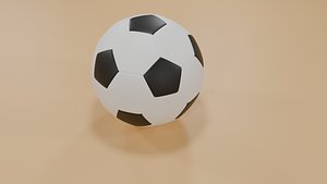 Realistic Football 3D Model