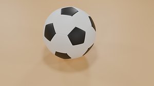 Realistic Football 3D Model