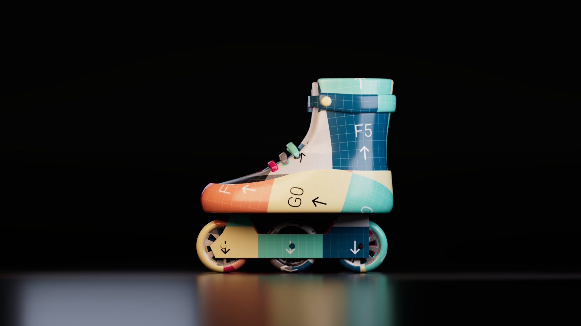 Stylized Roller Skates model https://p.turbosquid.com/ts-thumb/BX/5jADgw/Ey/uv2/jpg/1776946546/1920x1080/fit_q87/0eef6a0feed014c64b027eabbf54fbe91288a9a5/uv2.jpg