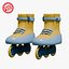 Patins à roulettes stylisés