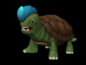 turtle miniature 3d model