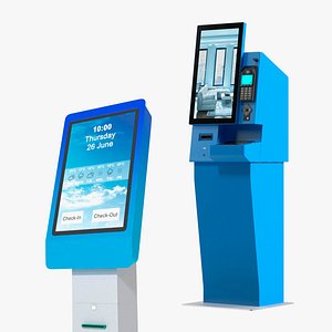 Hotel Kiosks Collection 3D model