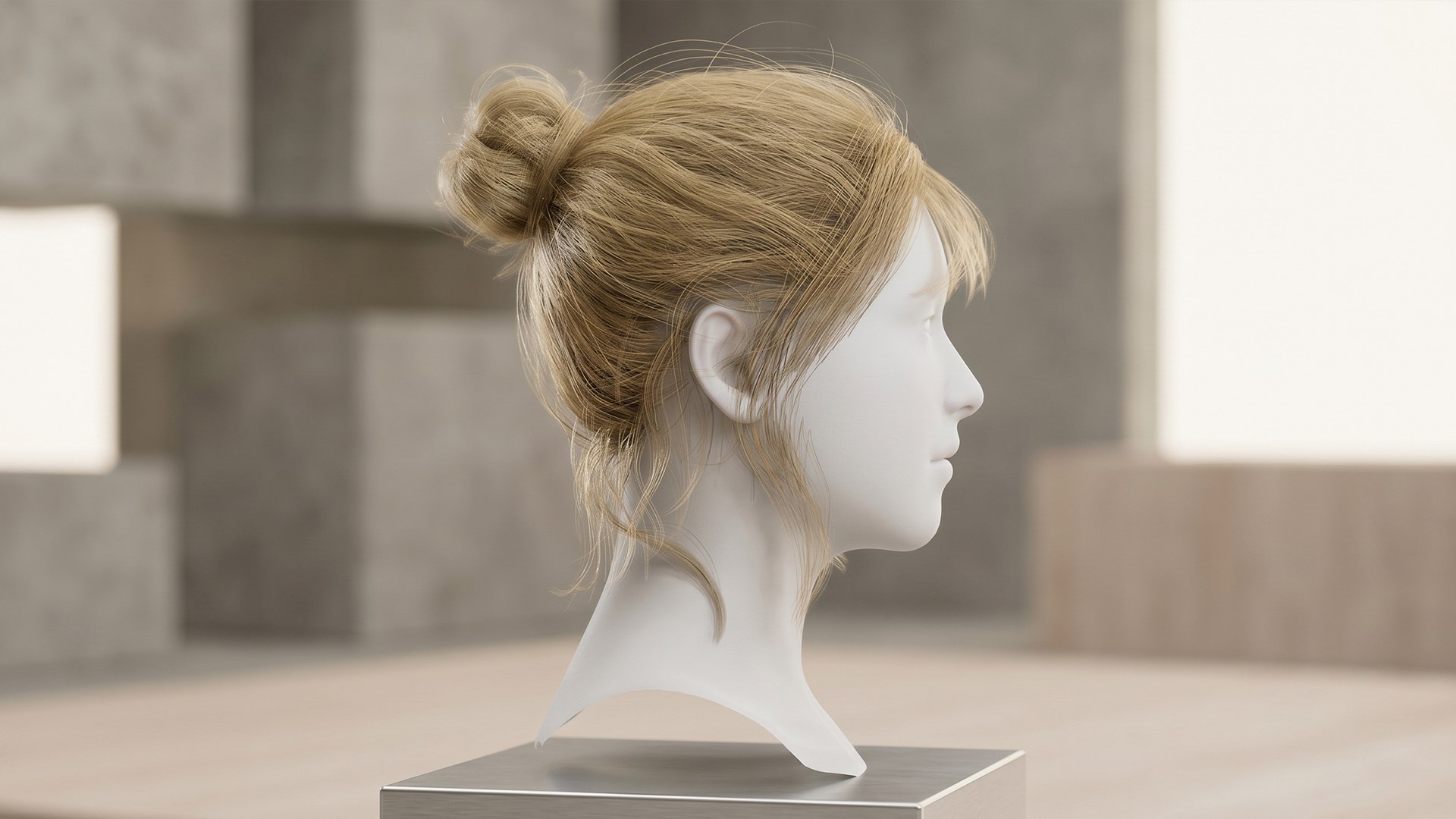 Realistic Messy Bun Hair Asset with Bangs Compatible MetaHuman 3D model https://p.turbosquid.com/ts-thumb/BX/IFNUQl/3R/r3/jpeg/1782728478/1920x1080/fit_q87/2588246c71d30c16375c5c21bbf8e34b2b16e8e2/r3.jpg