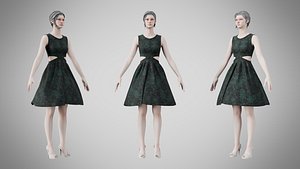Dress 33 Shadow Garden Brocade