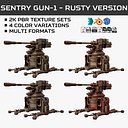 Sentry Gun-1-Rusty-4 Colors