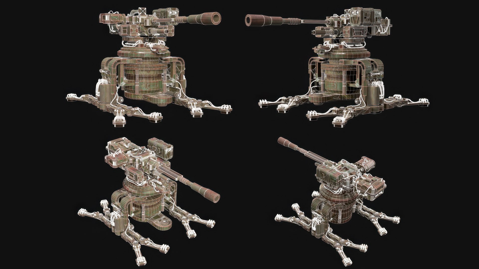 Sentry Gun-1-Rusty-4 Colors 3D model https://p.turbosquid.com/ts-thumb/BX/U1Euej/V4/m1v9preview15/jpg/1792746145/1920x1080/fit_q87/ba0d77ed309796e624569f4ff6a537ea95059808/m1v9preview15.jpg