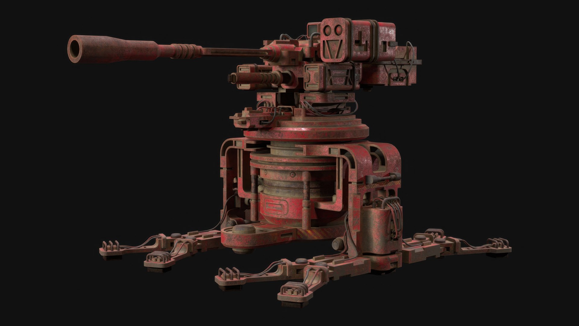 Sentry Gun-1-Rusty-4 Colors 3D model https://p.turbosquid.com/ts-thumb/BX/U1Euej/e2/4/jpg/1792746143/1920x1080/fit_q87/c436558f2d11dc1e76b1395e8428be0436f43f80/4.jpg
