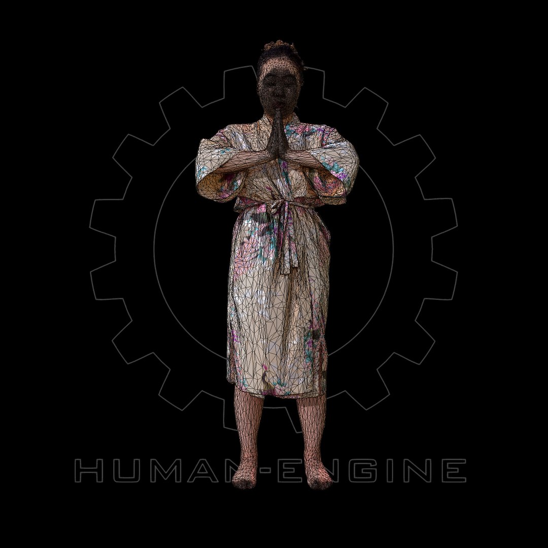 3d female scan - lily