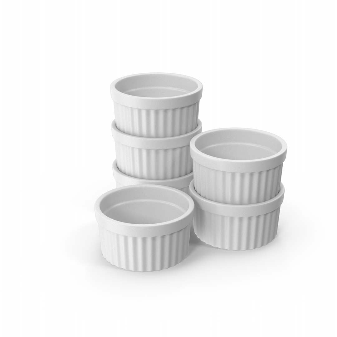 Stack Of Ramekins 3D - TurboSquid 1914216