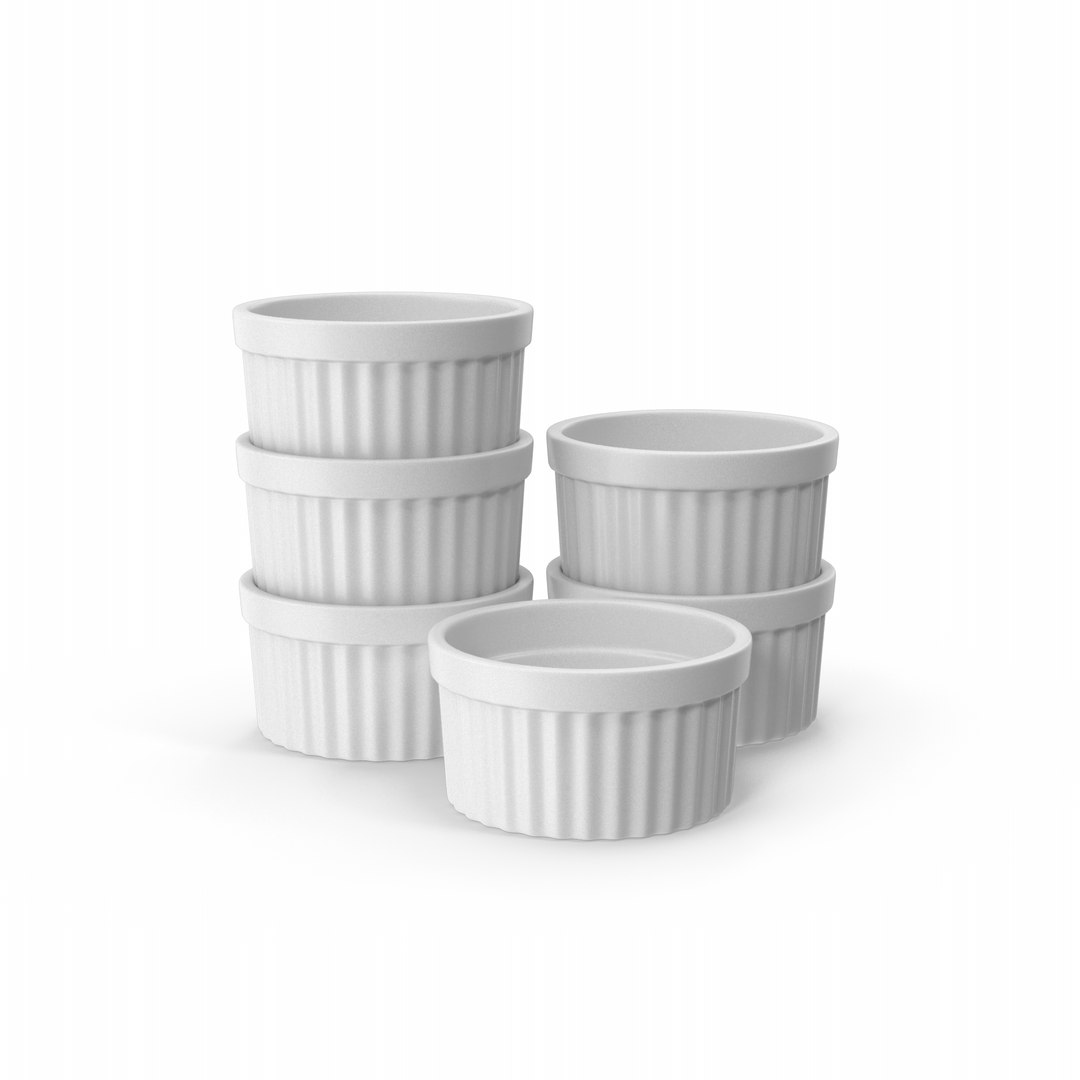 Stack Of Ramekins 3D - TurboSquid 1914216