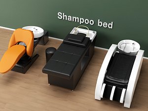 Professional salon shampoo beds and shampoo stations