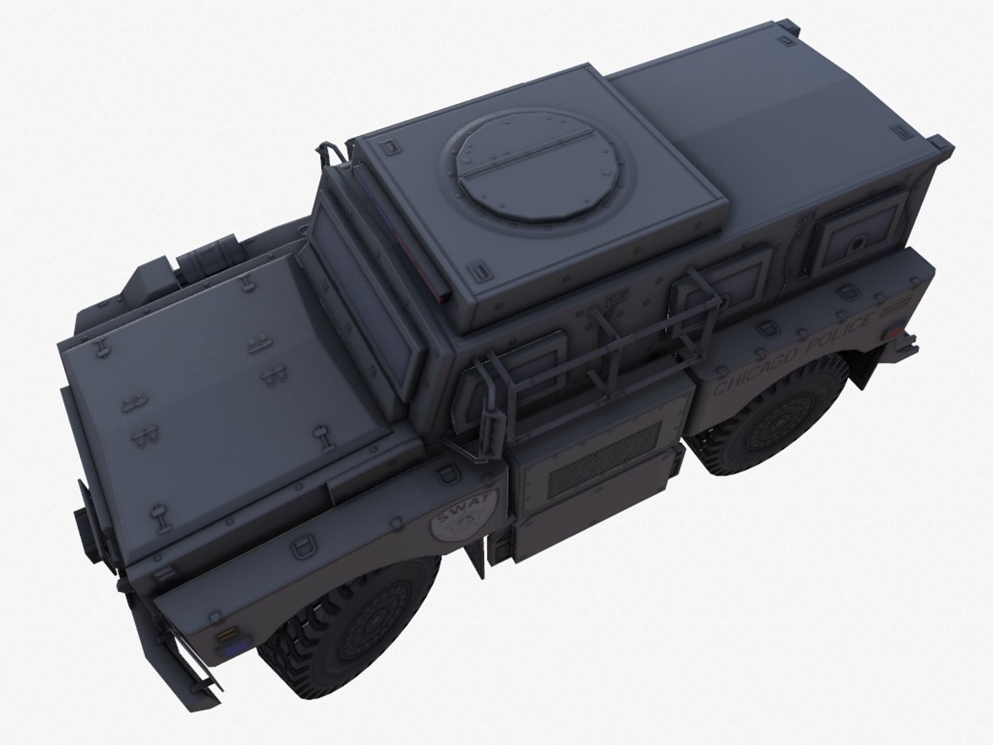 3D Oshkosh Alpha Chicago Police - TurboSquid 1441938