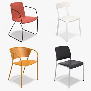 3D Chairs collection 01 model