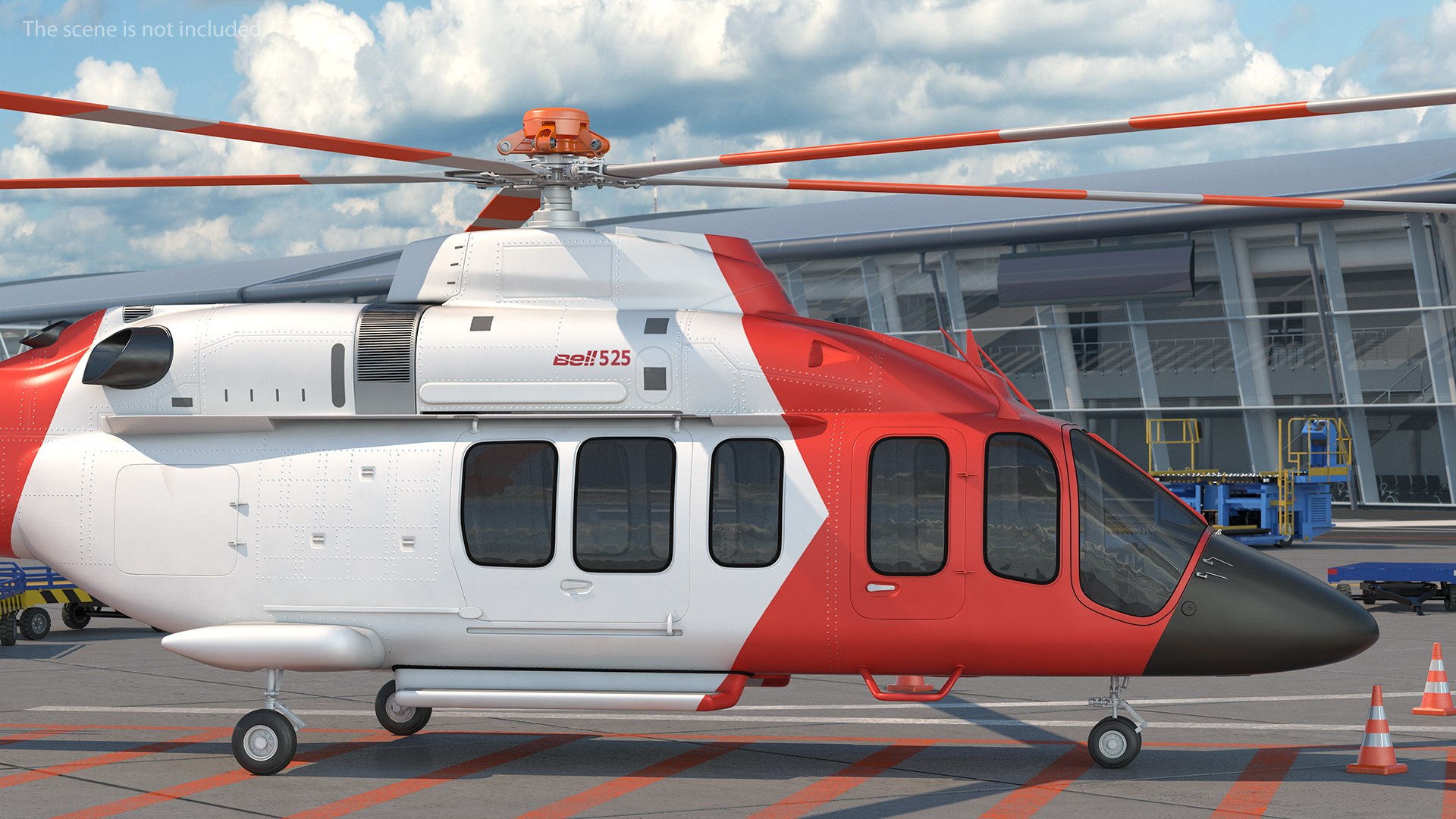 Bell 525 Relentless Paramedic 3D Model - TurboSquid 1493295