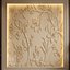 Mural decorativo moderno com baixo-relevo floral em STL CNC 80