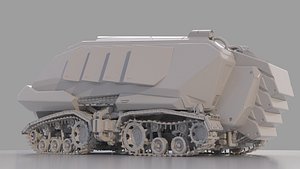 planet rover sci-fi 3D model